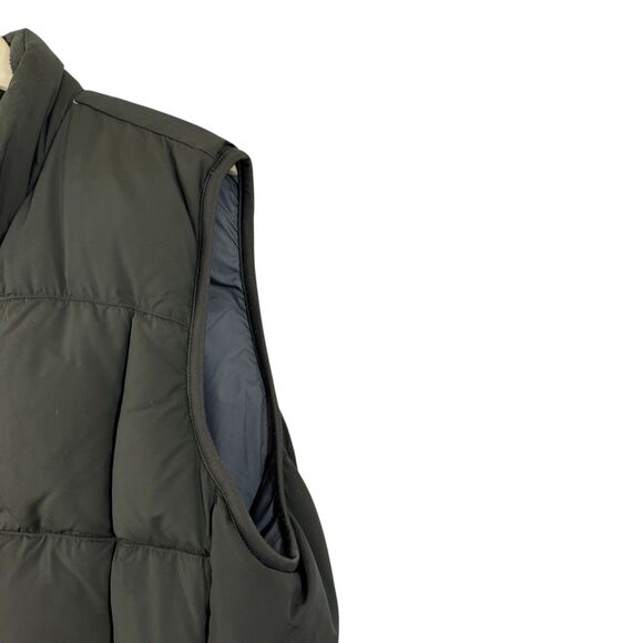 Eddie Bauer Large Down Puffer Vest Jacket Goose Down Green Sleeveless Mens - Picture 8 of 16